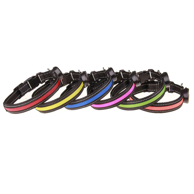 GlowSafe™ USB Rechargeable LED Dog Collar